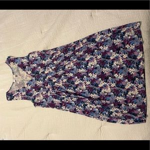 Loft floral dress small petite